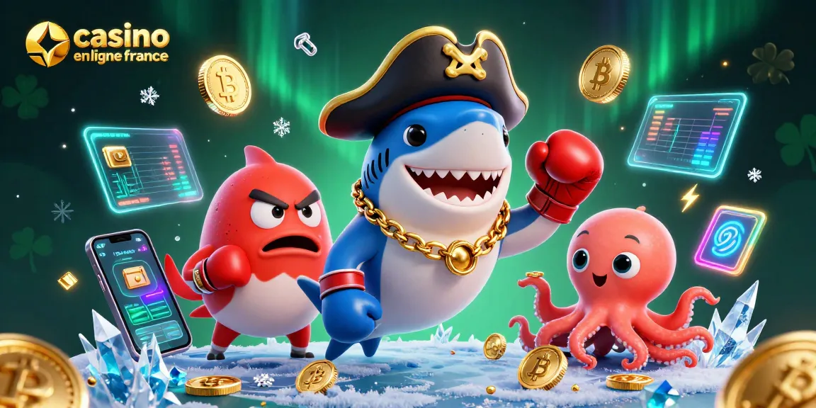 Découvrez le monde passionnant du casino en ligne France avec des personnages amusants en pleine action, gagnant des pièces d'or.