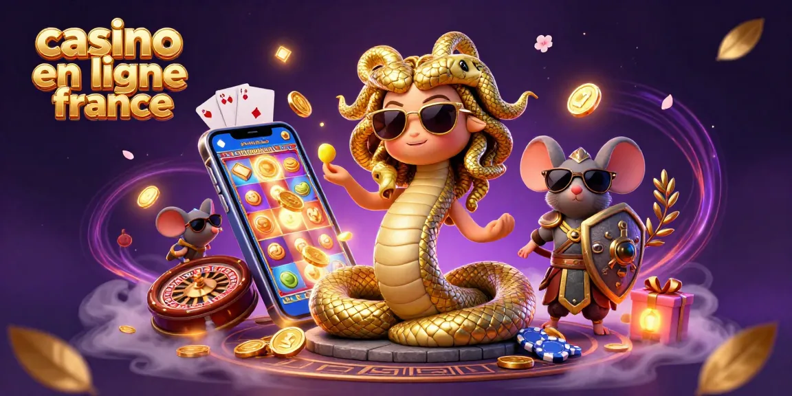 Profitez des jeux au casino en ligne France : Méduse et un guerrier souris vivant une aventure ludique.