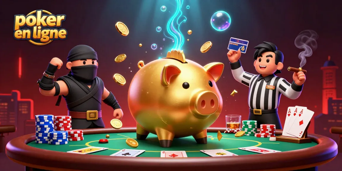 Jouer au poker en ligne avec des personnages colorés et des éléments de jeu dynamique