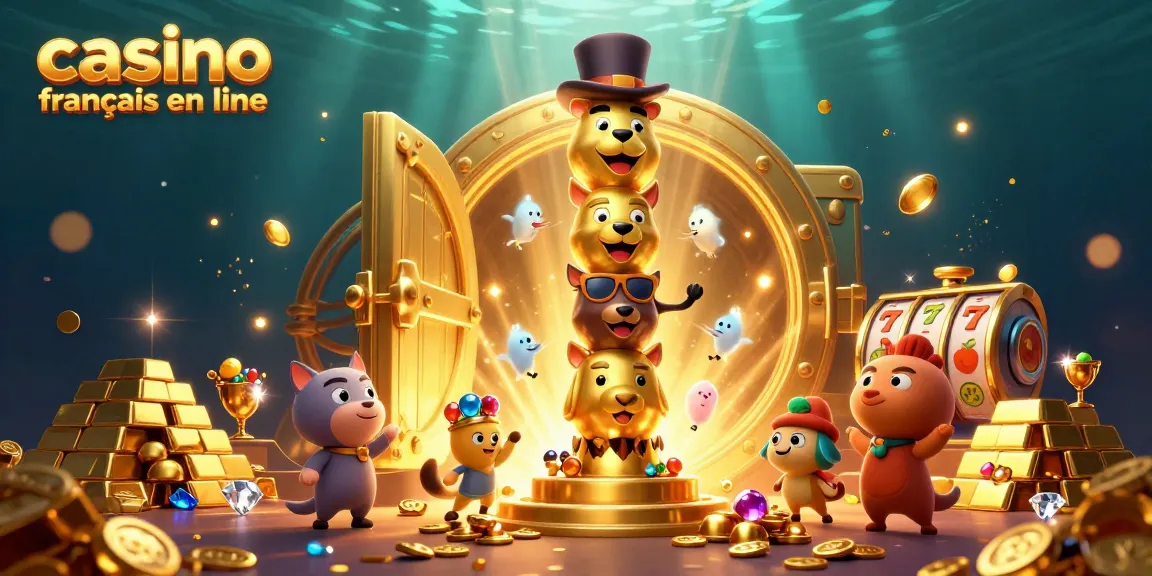 Ressentez l'excitation du casino français en ligne avec cette illustration 3D captivante et riche en détails.