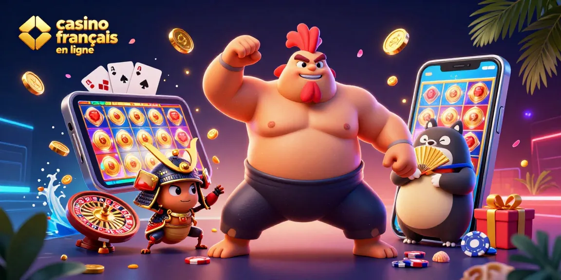 Jouez avec des gains incroyables sur casino francais en ligne avec un rooster sumo et un criquet samouraï.