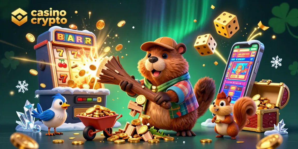 Jouez au casino crypto et récoltez des pièces d'or avec nos animaux amusants dans une scène festive.