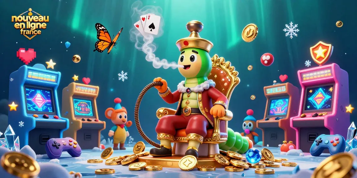 Visualisez le nouveau casino en ligne France, où un maître du hookah joue avec des symboles de poker.