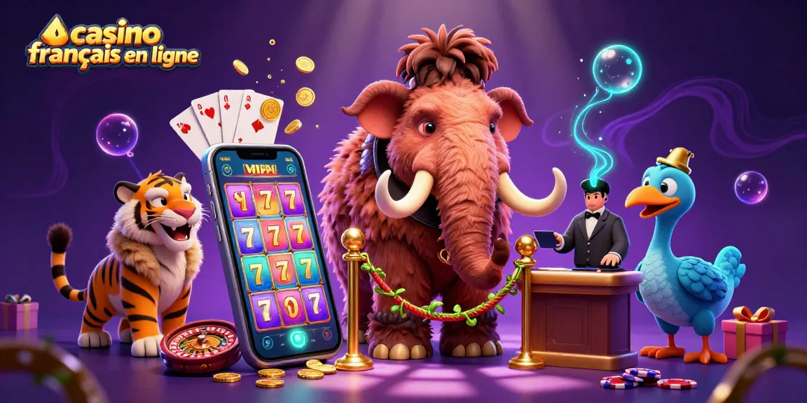 Le casino français en ligne accueille des invités uniques avec un mammouth bouncer et un tigre VIP.