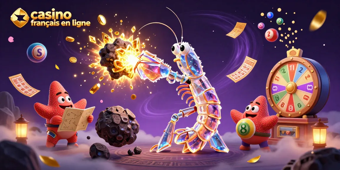 Visualisez le casino français en ligne avec une scène dynamique de samouraï et de loterie captivante.